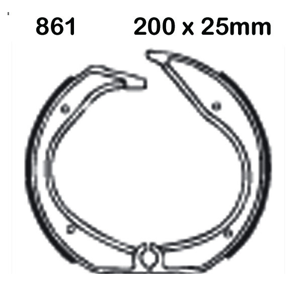 EBC EBC Brake Shoes 861